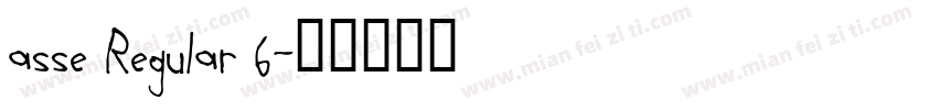 asse Regular 6字体转换